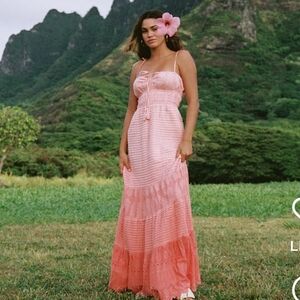 NWT ShoreBrand Women"s Murcia Maxi Dress Size L Color Orange